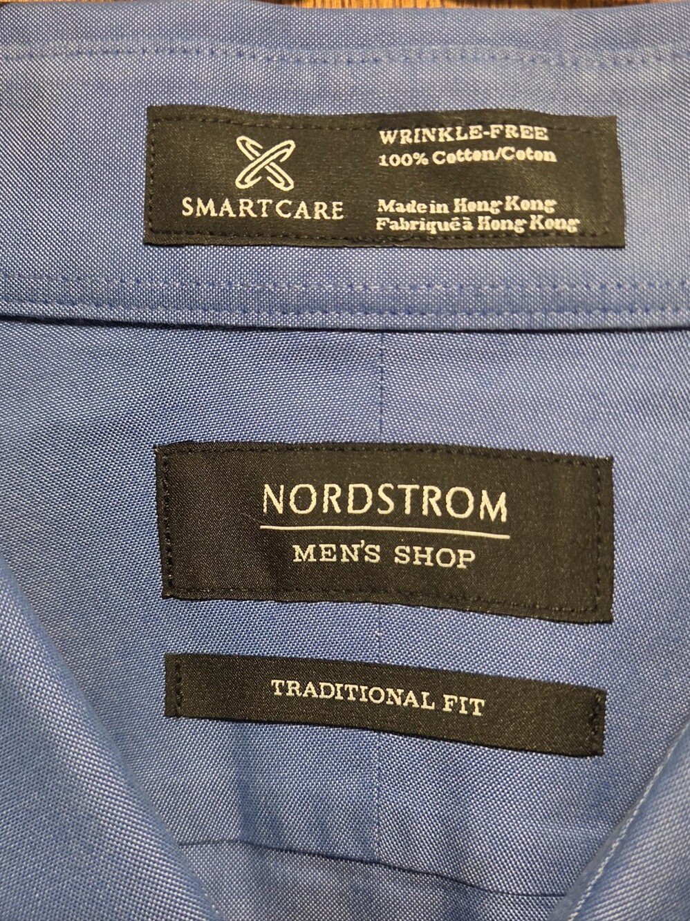 Nordstrom Blue Men's Dress Shirt SzXL - Picture 3 of 6